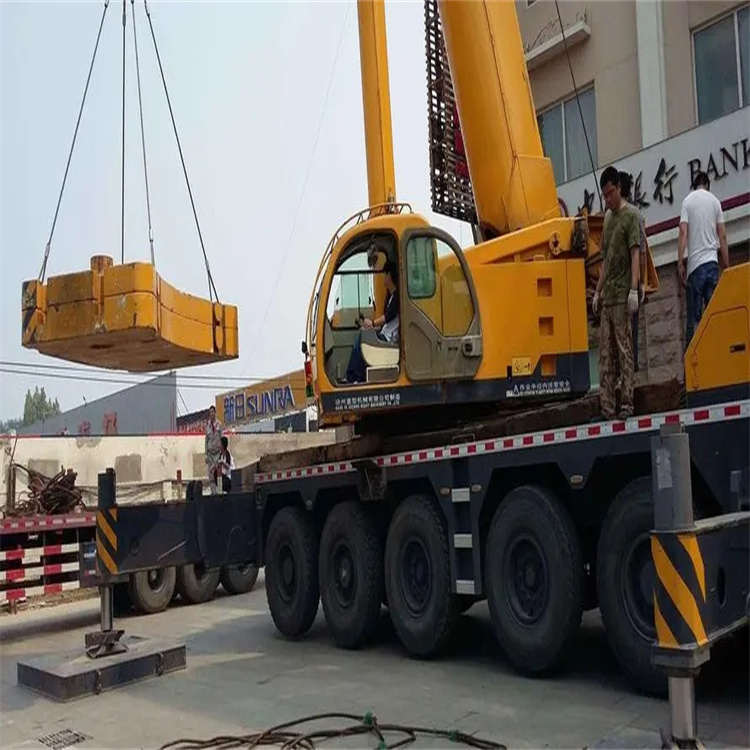 伊川当地吊车出租|机器吊装|75吨|工厂搬迁服务